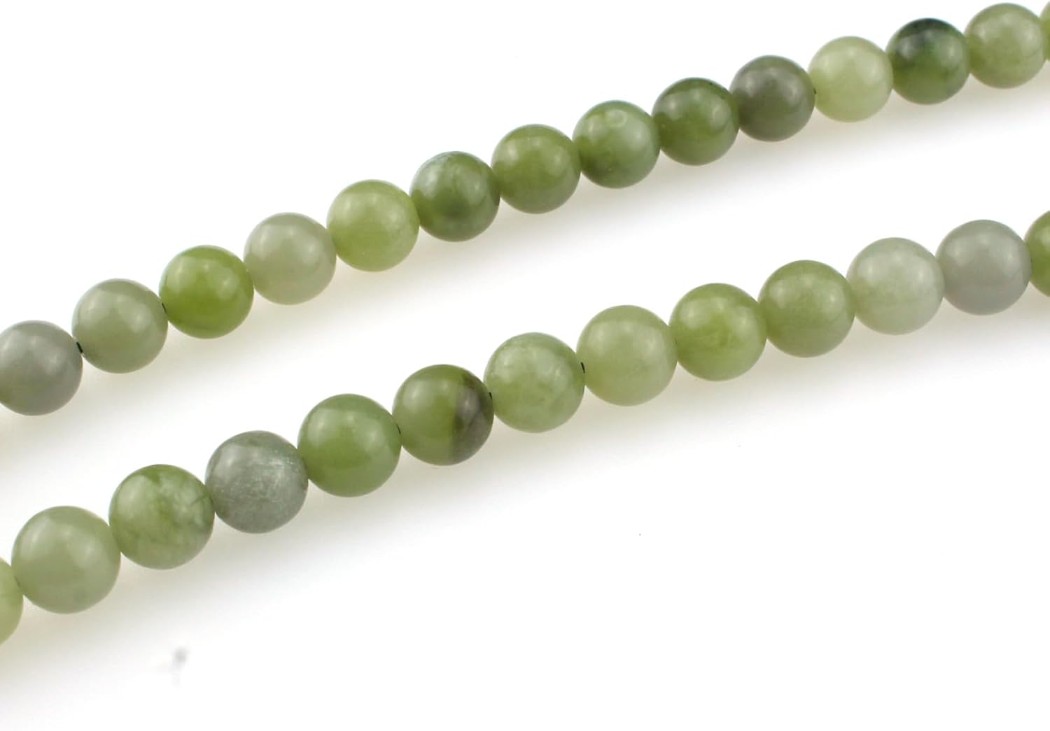 Muslims Islamic Dhikr 99 Tasbeeh Tasbih Prayer Beads, Green Jade Stone Beads with Tassel