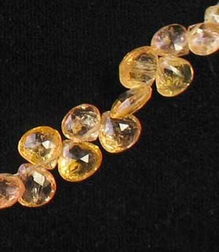 84cts Natural Imperial Topaz Faceted Bead Strand 110220 for Jewelry Making
