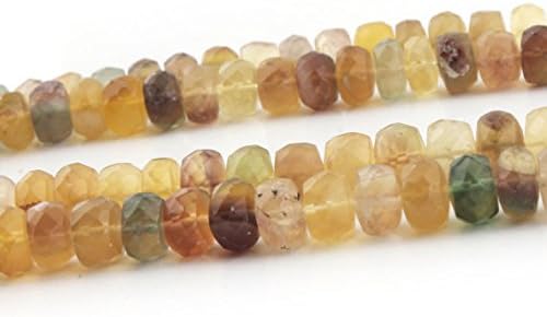 13 inch natural beads strand of 8mm faceted round multi gemstone gemstone beads for DIY jewelry - necklace, bracelet, earring, ring.