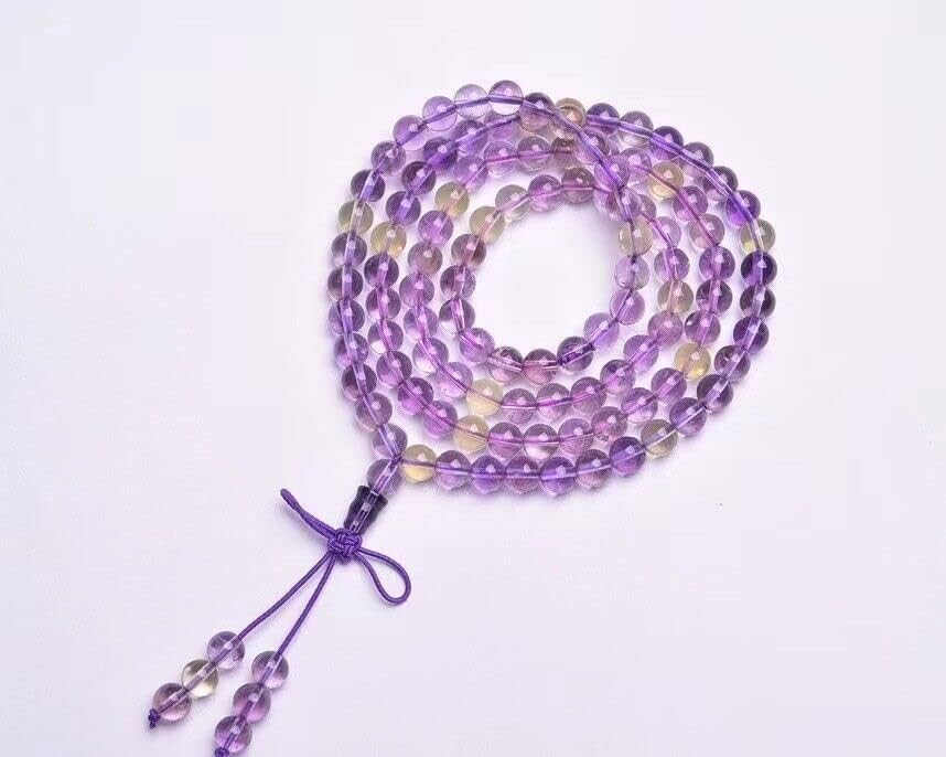 NOVAGEM 1 Pcs 108 Beads 6Mm Natural Lavender Amethyst Crystal Healing Stretch Bracelet K3780