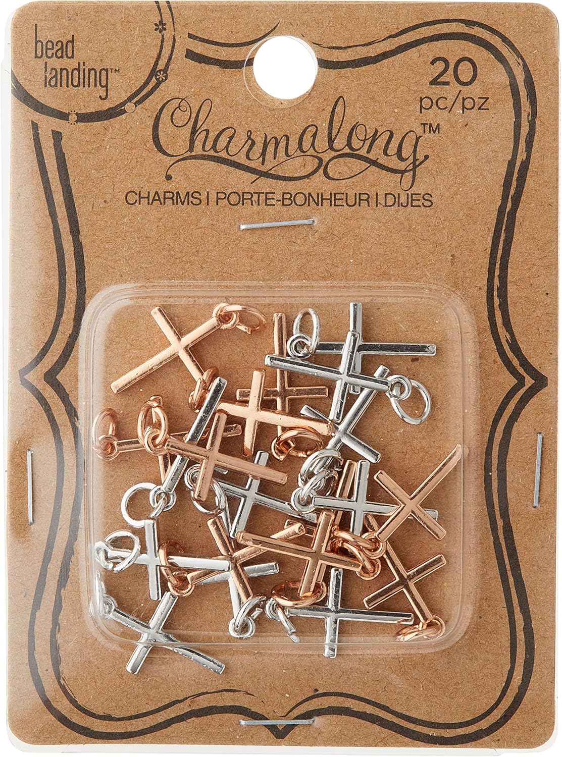 Bead Landing 12 Packs: 20 ct. (240 total) Metal Cross Charms
