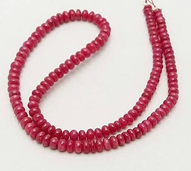 Natural African Ruby Smooth Beads, rondelles Beads, 2-3 mm 12