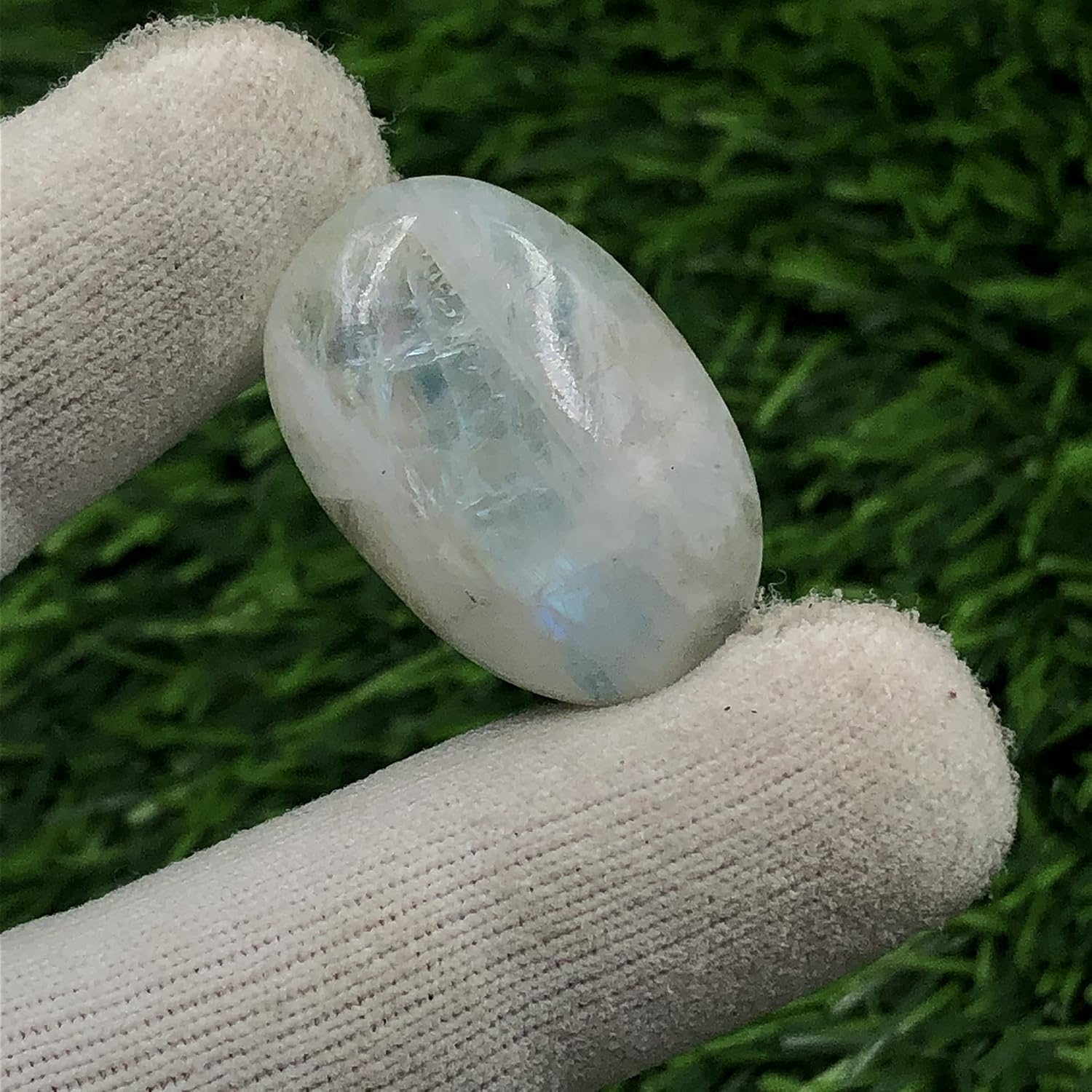 Natural WHITE RAINBOW MOONSTONE Gemstone Loose Cabochon Lot For Jewelry Making, Loose Gemstone For Ring, Earring & Pendant Necklace, Jewelry Making Cabochons, Healing Gemstones