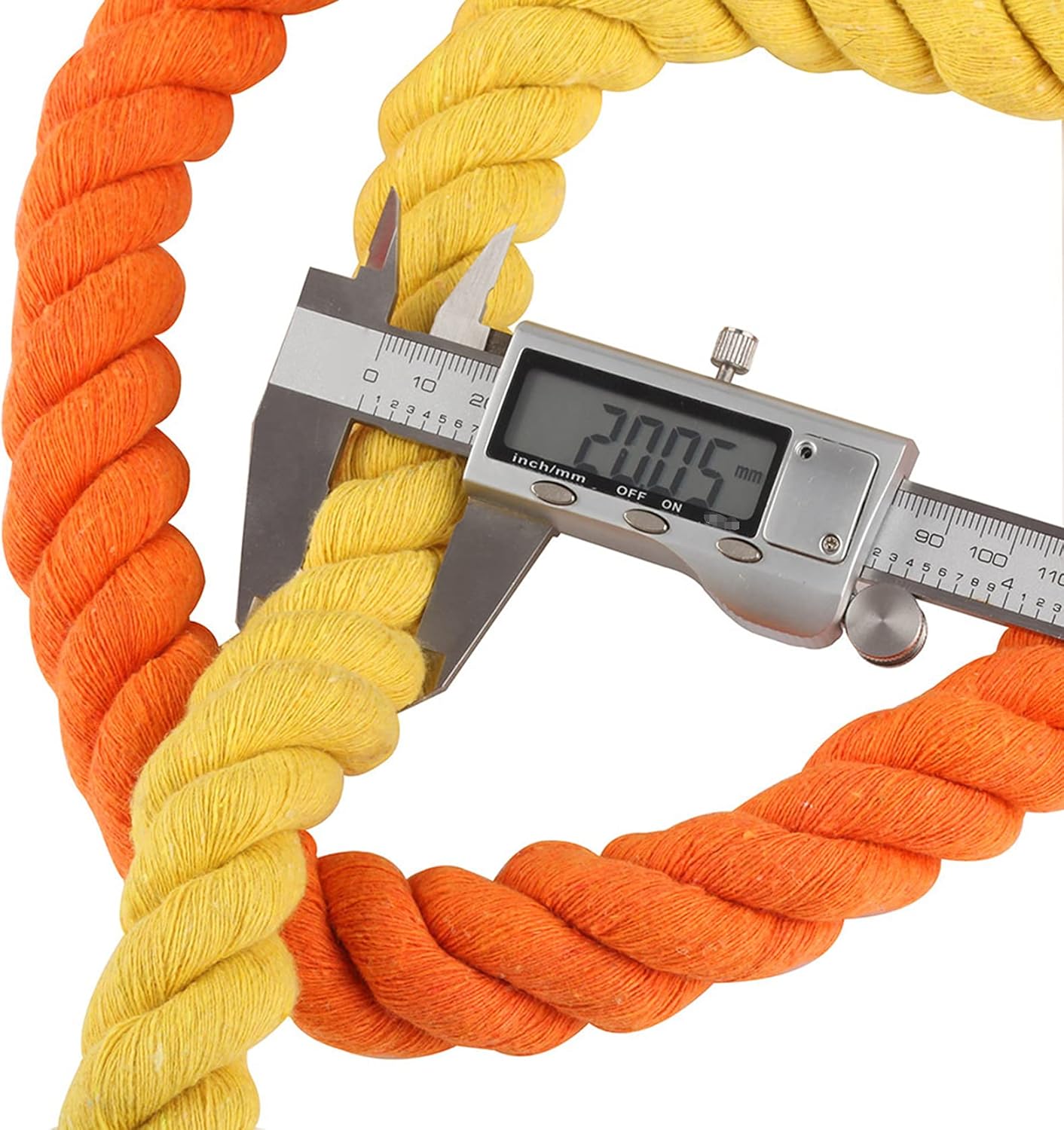 Cotton String Ball, Elastic cord, thread beading string,Macrame Cord Cotton 20mm x 10m/20m,Color Cotton Cord 3 Strand Twisted Soft Thick Natural Cotton Rope,DIY Crafts Gifts,Wall Hangings, Plant Hange