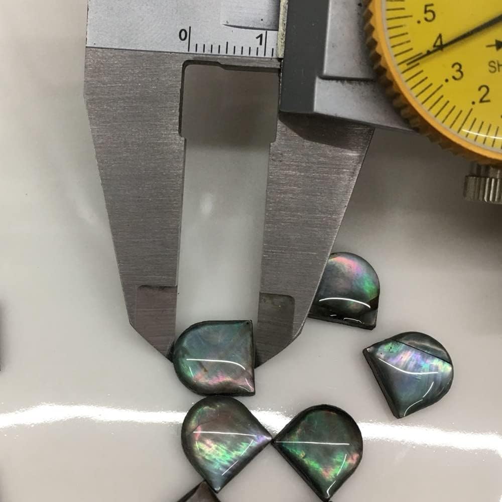 Davitu 100pcs/lot 10mm Natural Square Cabochon Blue Abalone Shell Mother of Pearl Peacock MOP Pearl Shell for DIY Jewelry|Beads| - - (Color: 10mm Square)