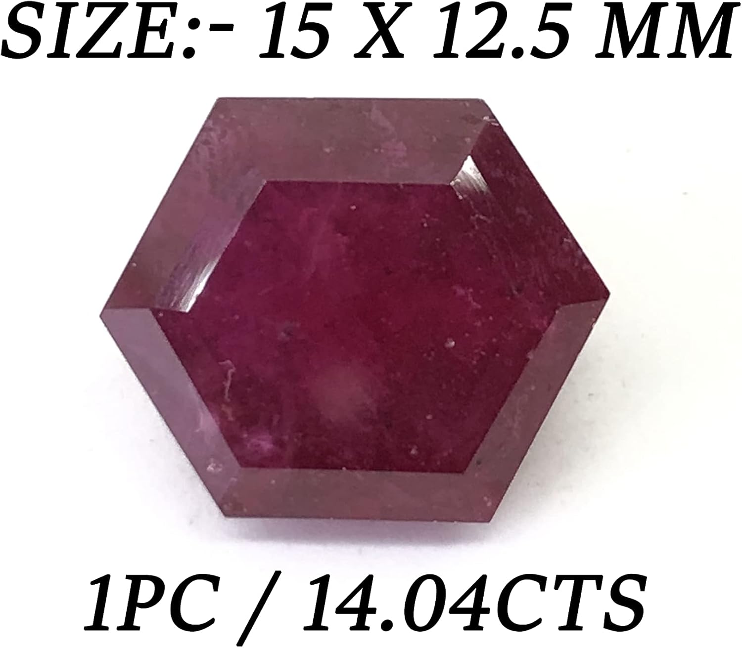 14.04 Ct Deep Red Ruby Fancy Shape Size 15x12.50 mm Attractive Super Quality Cut Faceted Loose Gemstone Best For Making Ring, Pendant Jewelry