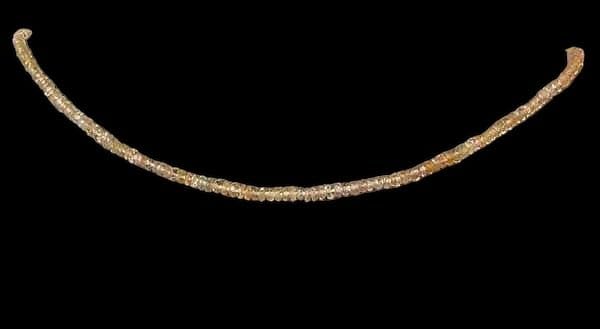 Spakling Champagne Imperial Topaz Faceted Bead 16 1/4 inch Strand | 28.4 cts | for Jewelry Making