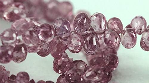 Pink Sapphire, Faceted Teardrop Briolette Natural Genuine, 2mm to 3mm x 3.4 to 5mm 15 pcs Code-HIGH-61216
