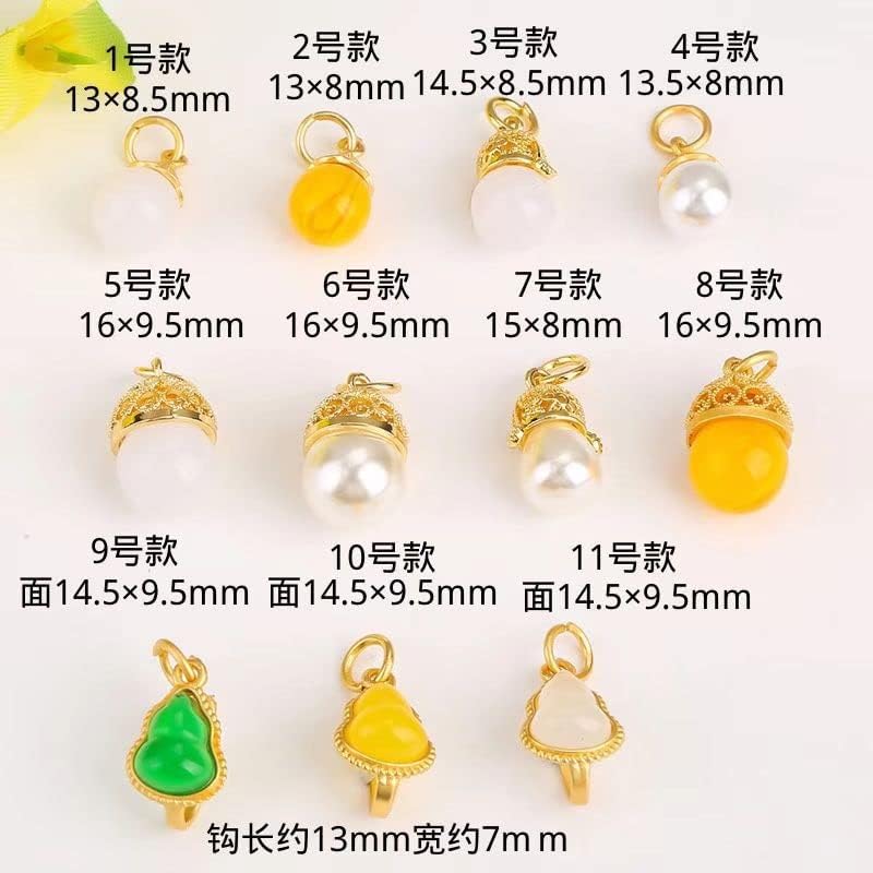 Join Clasp with Imitation Pearl Pendant DIY Bracelet Sand Gold Necklace Closing Hook Accessories