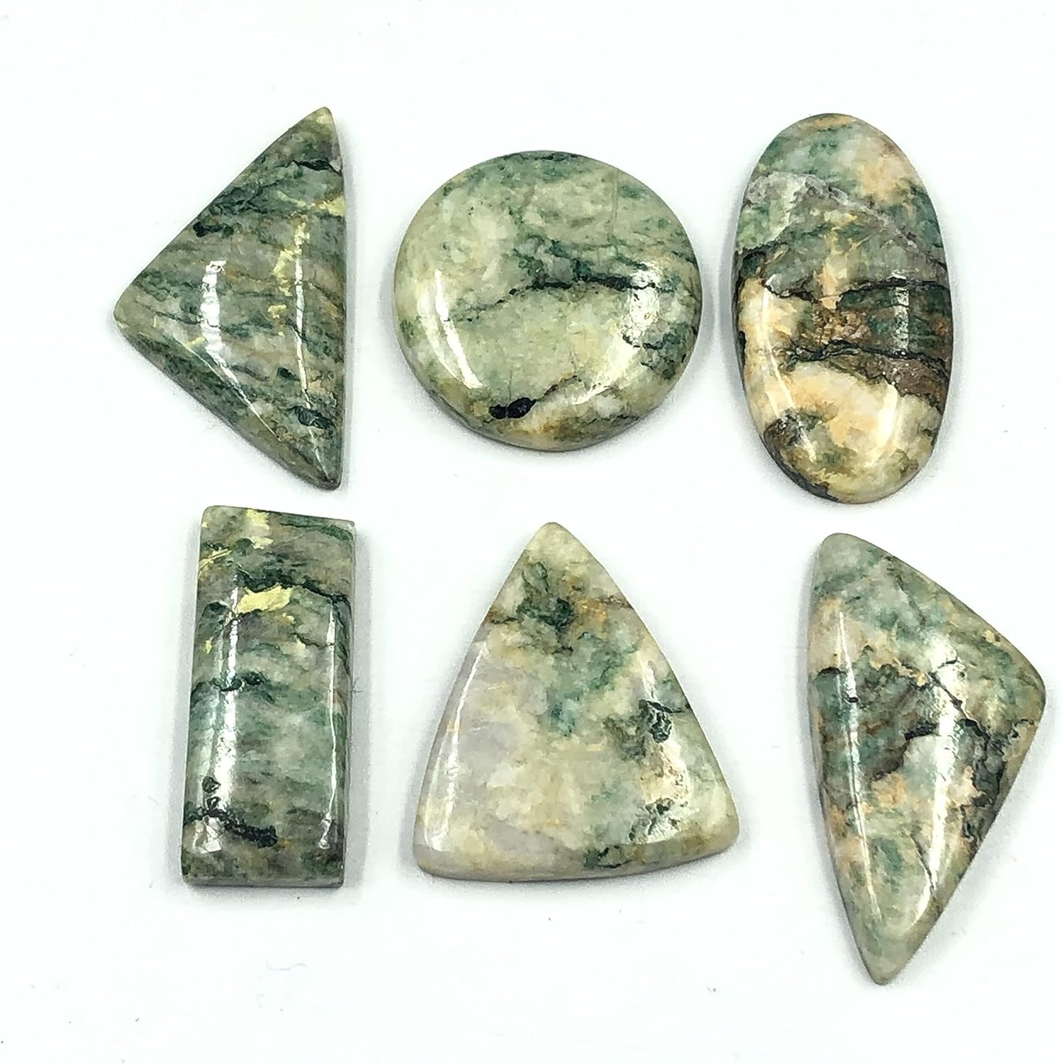 Natural MARIPOSITE Gemstone Loose Cabochon Lot For Jewelry Making, Loose Gemstone For Ring, Earring & Pendant Necklace, Jewelry Making Cabochons, Healing Gemstones