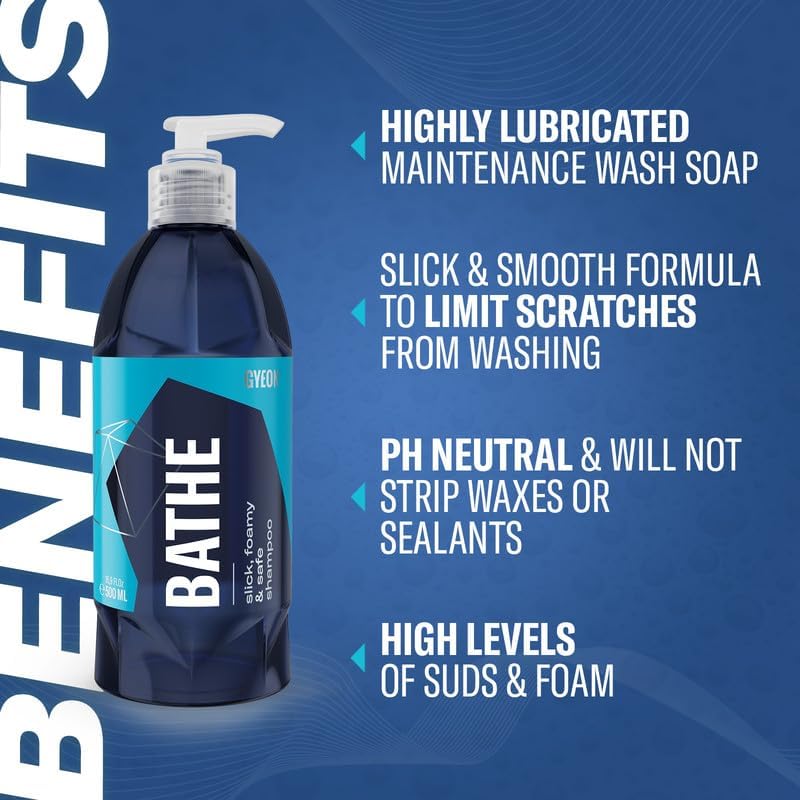 GYEON Wet Coat Kit - Hydrophobic Ceramic Spray Coating for Cars - High Gloss Solutions for Your Car Paint Wheels and Glass - Spray On Rinse Off Easy DIY Use Formula