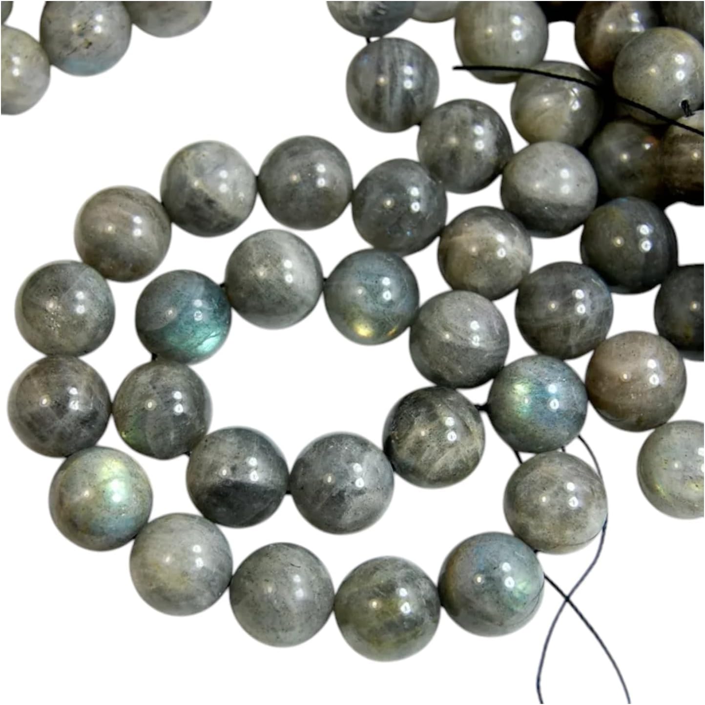 Natural Labradorite Round Beads 15.5
