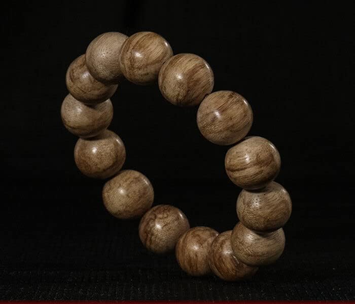 HaiNan 15.7mm Mala Meditation Wild Agarwood Aloewood Prayer Beads #4783