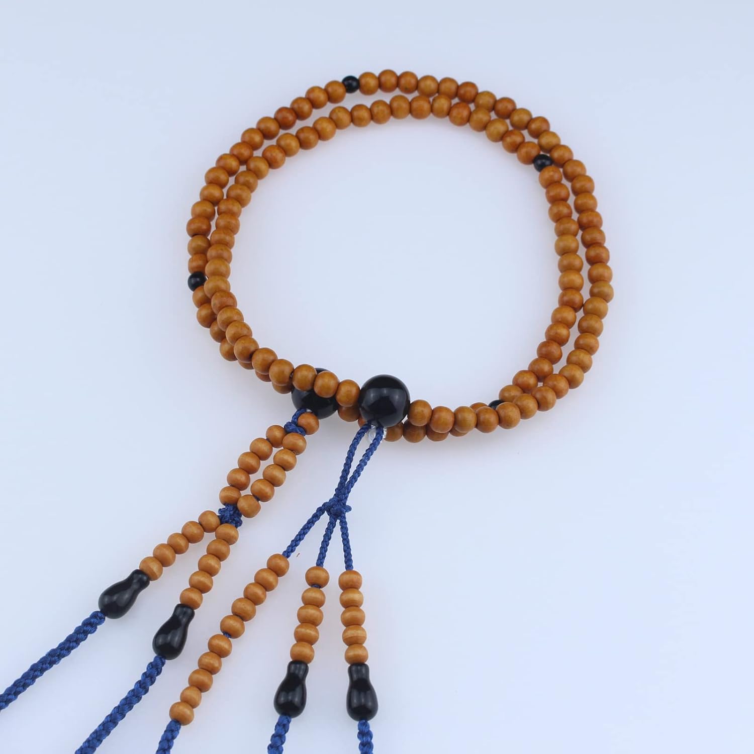 Orange Wood Beads Japanese Soka Gakkai SGI Juzu Nichiren Buddhism Prayer Beads