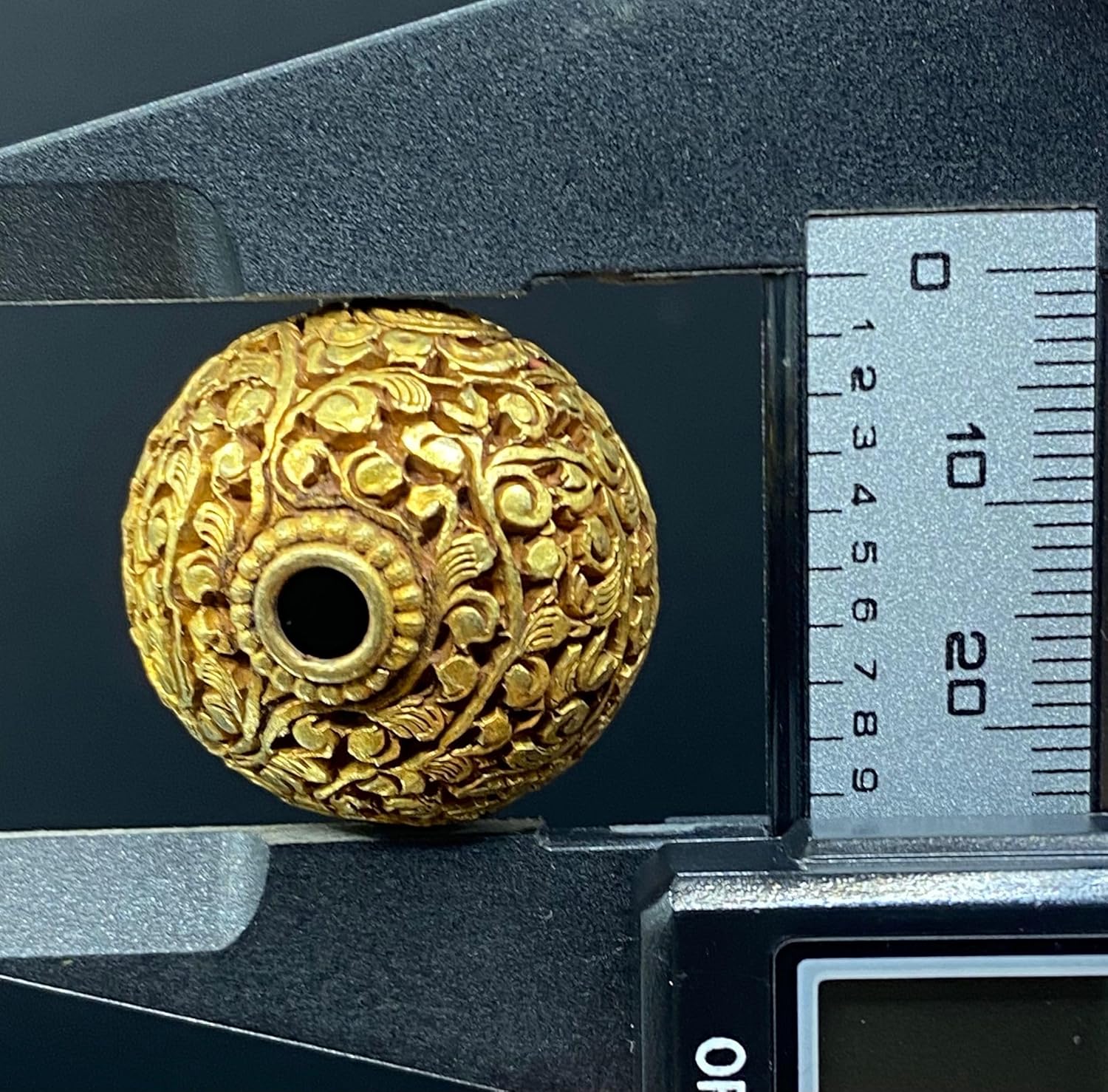 Handcrafted Afghan Silver Gold Plated Bead 25x24mm – 12.18g Antique Nepalese Tibetan Jewelry Bead for Necklace & Bracelet Making, Ethnic Boho Vintage for DIY Jewelry Design (20)