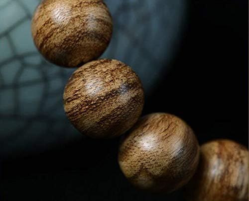GLW Indonesia Tarakan 16 mm Wild Agarwood Aloewood Mala Meditation Prayer beads #692