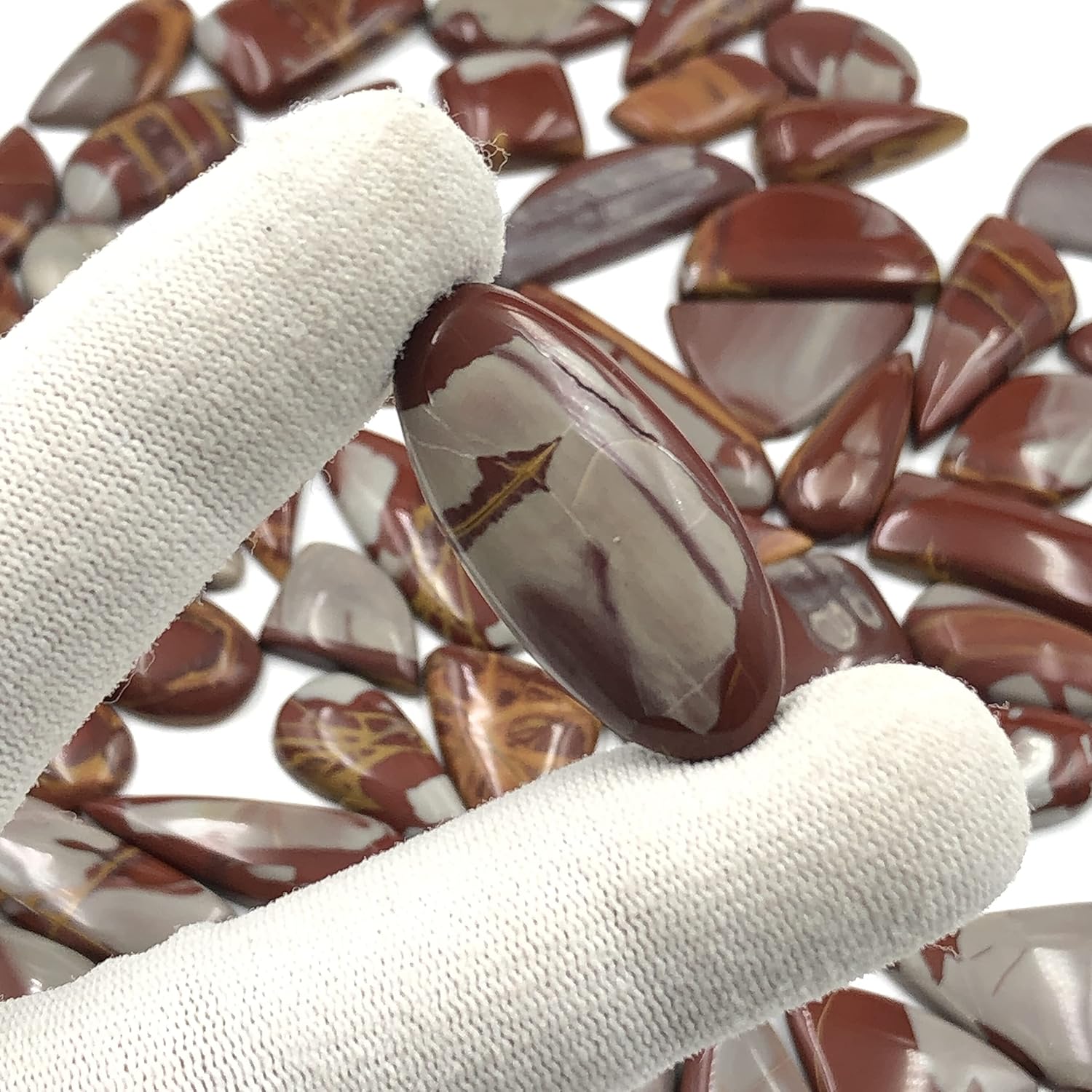 Natural NOREENA JASPER Gemstone Loose Cabochon Lot For Jewelry Making, Loose Gemstone For Ring, Earring & Pendant Necklace, Jewelry Making Cabochons, Healing Gemstones