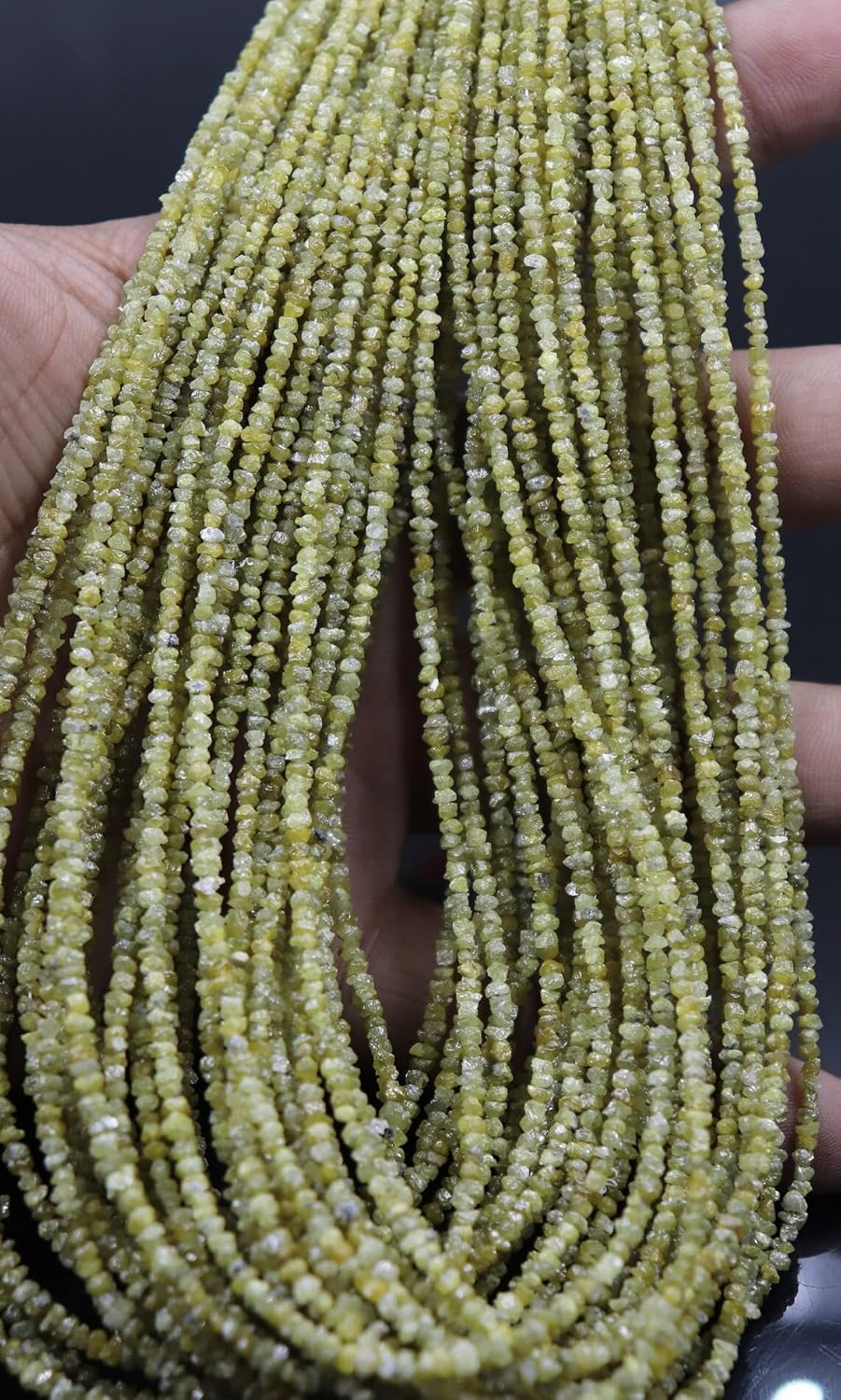 Natural Yellow Diamond Uncut Beads Raw Diamond Beads Yellow Diamond Uncut Diamond Uncut Beads Diamond Uncuts Conflict Free Diamond Beads (25 Strands)