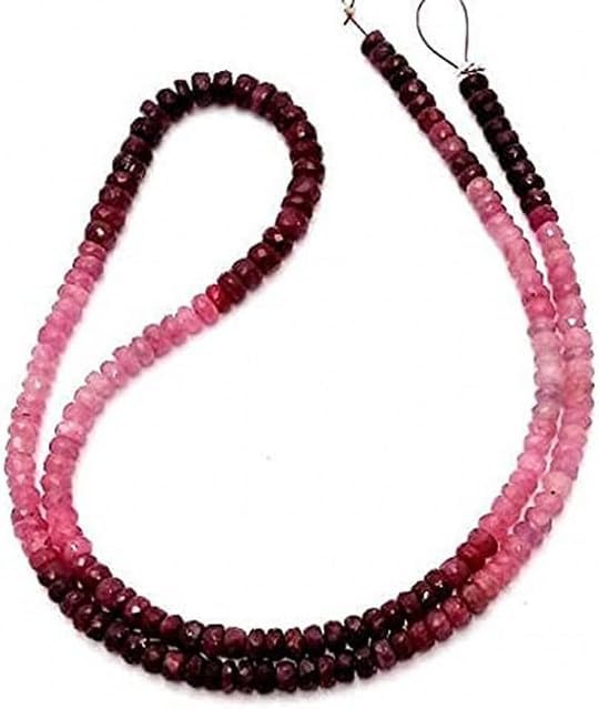 Natural Ruby Shaded Faceted Beads, rondelles Beads, 2-4 mm Approx 16