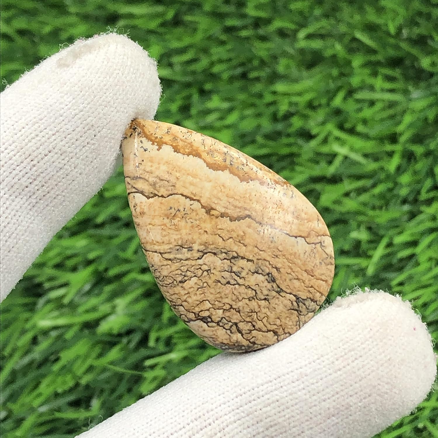 Natural PICTURE JASPER Gemstone Loose Cabochon Lot For Jewelry Making, Loose Gemstone For Ring, Earring & Pendant Necklace, Jewelry Making Cabochons, Healing Gemstones