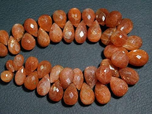 332 Carat-AA-Large Sunstone Faceted Tear Drops- 8