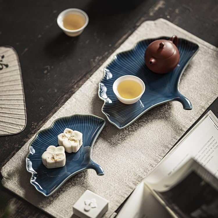 Foodtray Chinese Wedding Cake Table Ancient Style Exquisite Tea Shop Tray Snack Plate Dessert Decoration Ornaments Dining Serving(A,Small)