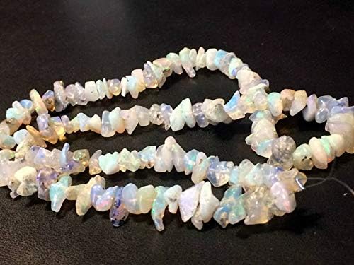 Ethiopian Welo Opal Chip Beads, Ethiopian Fire Opal Beads, Chip Beads Opal Necklace, 5-10mm, 18 Inch