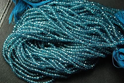 13 inch Strand of Natural gem London Mystic Quartz, 3mm Rondelle Faceted Beads for DIY Jewelry Making. | Beads_05130