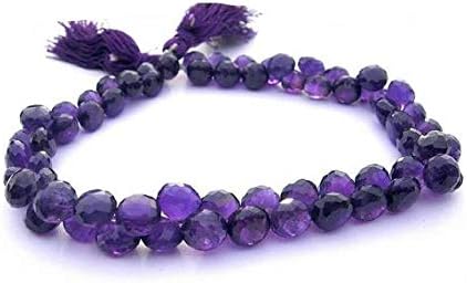 Full 8 Inches Strand African Amethyst Micro Faceted Onion Briolettes Size 6-7mm Code-HIGH-40736