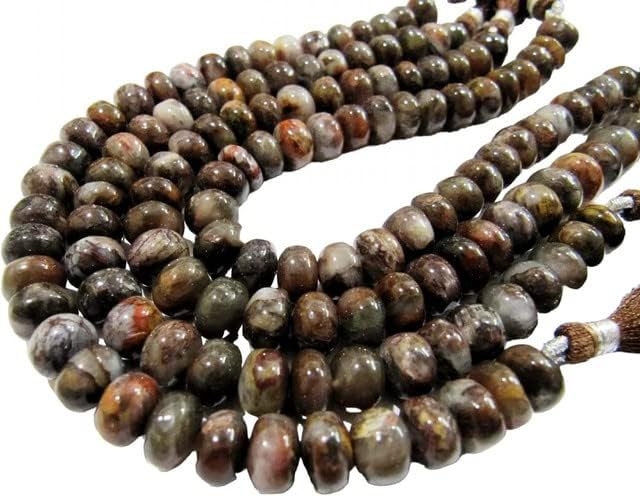 Genuine Chocolate Moonstone Agate Beads/Brown Grey Natural Beads/Smooth Rondelle Beads 11-12mm Size Strand 8inch Long CHIK-STNRD-24630