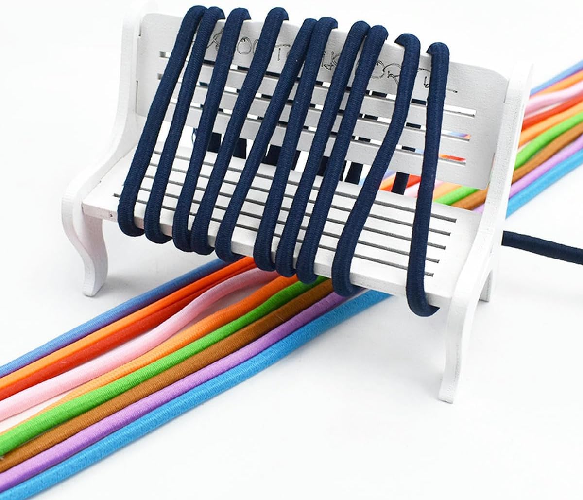 Beading Cords & Threads, 4mm Round Stretch 5/10 Meters High Elastic Rubber Band Rope for Headwear, Belt, Garment Sewing Accessories, 1 Pcs(Water Green,10 Meters)