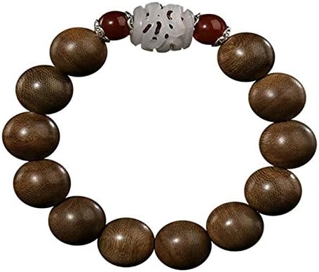 GLW 16mm Nha Trang Mala Meditation Wild Agarwood Aloewood Prayer Beads #4789