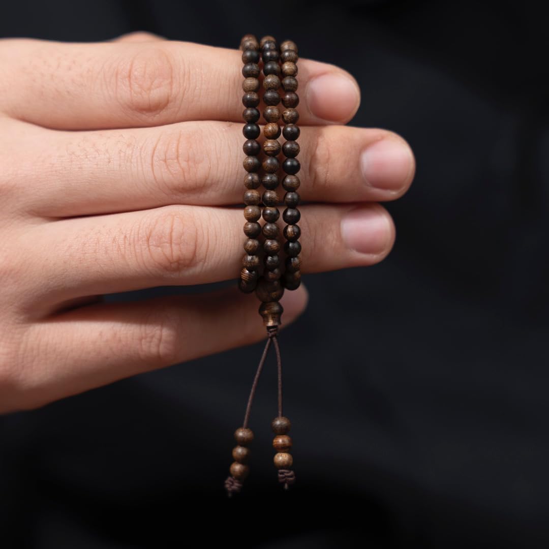 Vietnamese Nha Trang White Agarwood Burl Old Material 4mm*108 Beads Multi-Circle Prayer Beads Sink-Grade