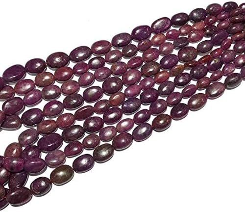 Natural Ruby Beads Oval Shape Necklace,Beads, Red Ruby Size 8 to 19 mm - 19
