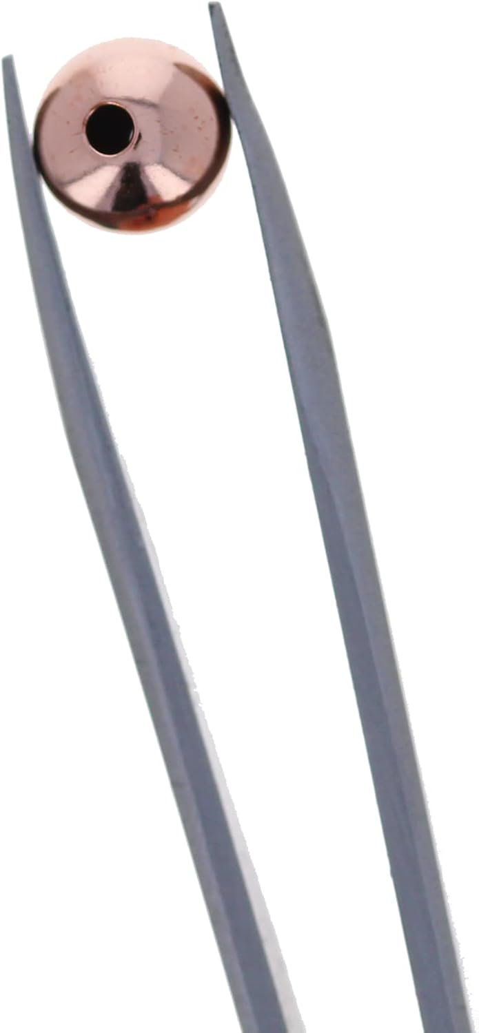 Rose Gold 6mm Filled Round Beads,100 Pieces of Stearling Silver Round Beads with Pink Rose Gold Filling, Seamless Rose Gold Beads