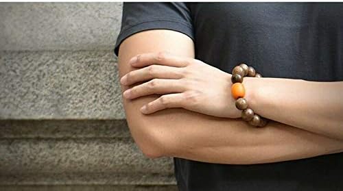 GLW Kalimantan Genuine Wild Agarwood 14mm Prayer beads Malas Meditation Japa #4907