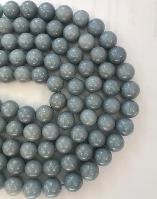 13 inch Strand of gem angelite 12mm Round Smooth Beads. angelite Beads Strand for Jewelry Making CHIK-STRD-55496