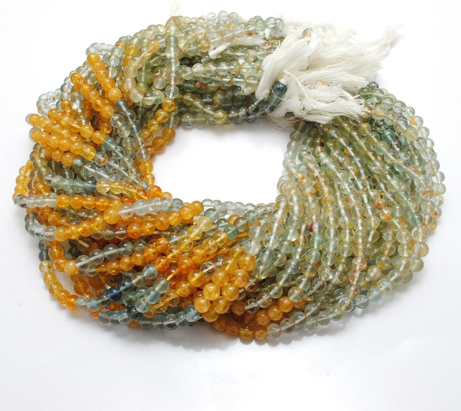 Kanika Creations Natural Multi Aquamarine Beads 5.5–6mm – 65 Pcs, 15