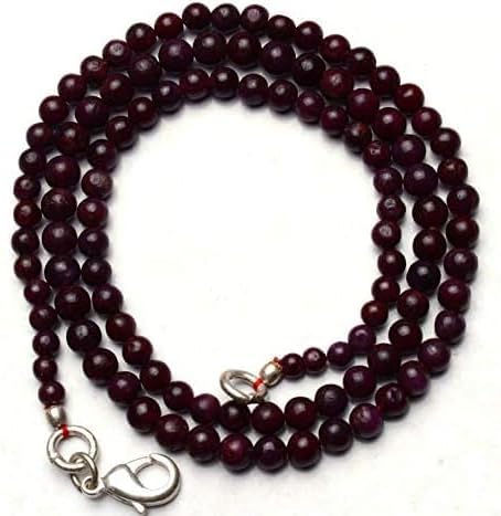 Hand_Crafted 16 Inch of Natural Ruby 4-5 mm rondelle Smooth Beads for Jewelry Making Gemstone Necklace YO-NECK-18211