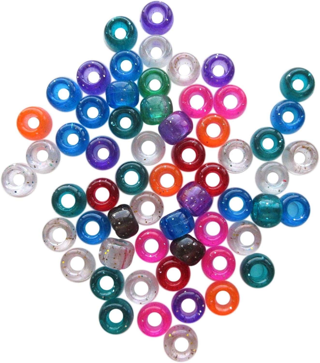 Creatology 12 Pack: 1lb. Multicolor Pony Beads, 6mm x 9mm
