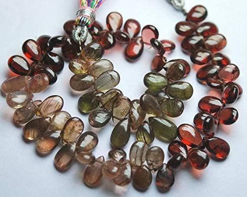 8 Inch Strand,Superb-Finest Quality,Tunduru Sapphire Smooth Pear Shape Briolettes,7-10mm Code-HIGH-55155