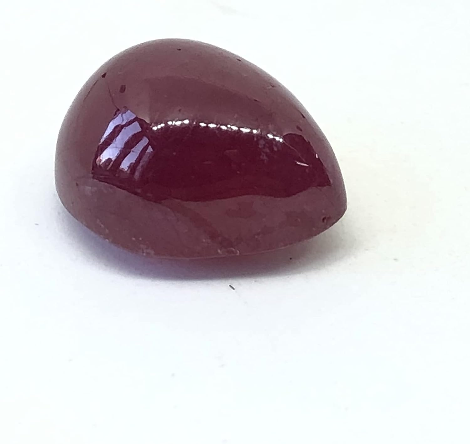 20.64 Ct Deep Red Ruby Pear Shape Cabochon Size 16.50x13.50 mm Attractive High Quality Fine Loose Gemstone Best For Making Pendant, Ring Jewelry