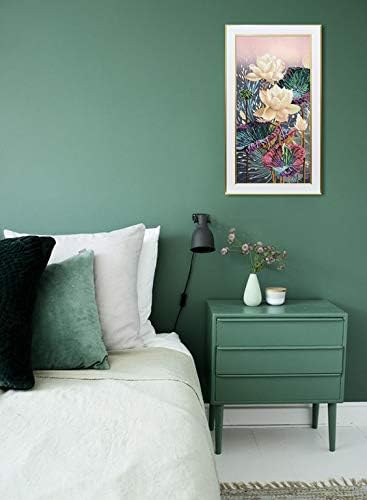 Lotus; Bead Embroidery kit; Beaded Cross Stitch; Contemporary Embroidery; 100% Glass Seed Beads Preciosa; Needlepoint; Handcraft; Tapestry kit; Needle Arts; Decor