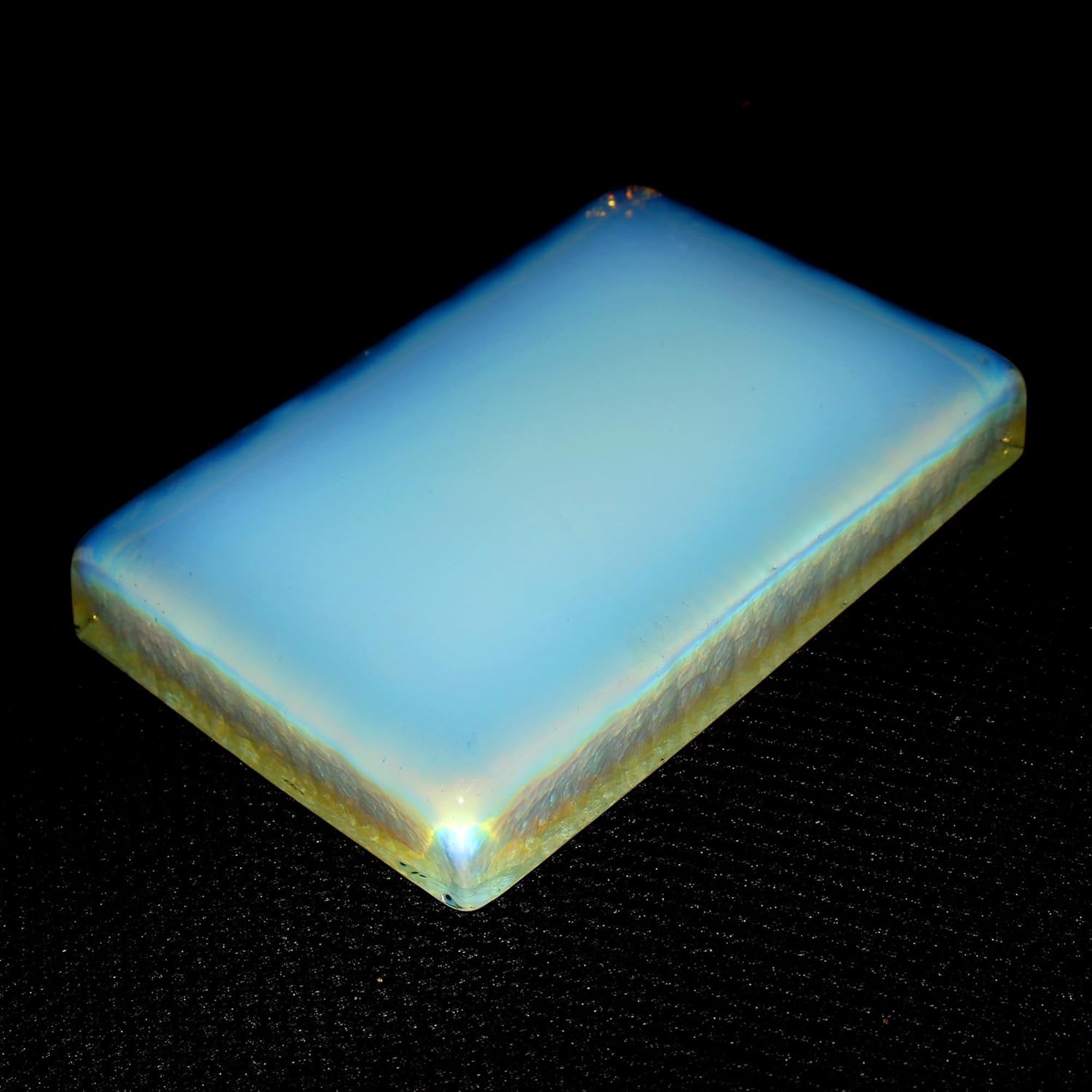 REAL-GEMS Opalite Real Blue Reiki Crystal Slab 16 cm 1401 Grams for Decoration