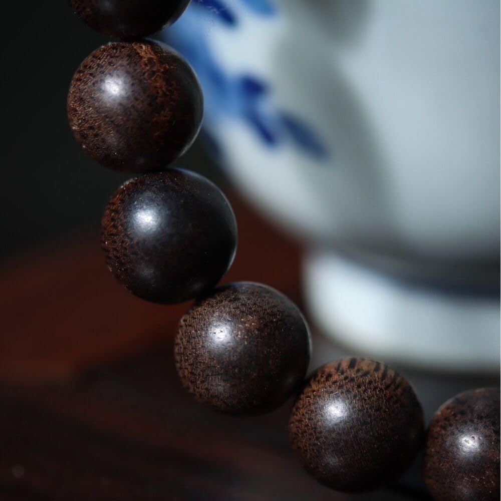 Agarwood Natural Brunei Old Material Agarwood 10mm Round Beads Buddha Beads Rosary Beads