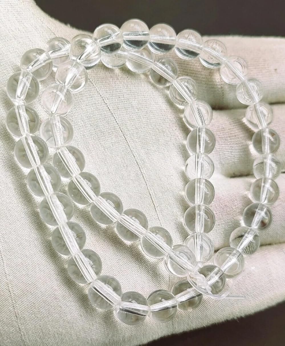 Crystal Quartz Beads 7mm Round Energy Healing 15 inch for Jewelry Making