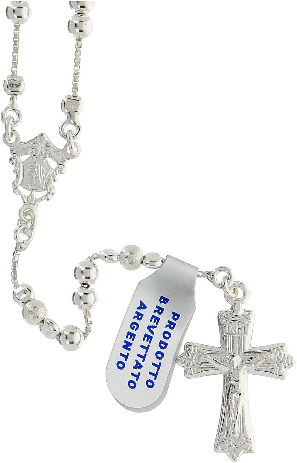 Rosary, 925 Silver, Sliding Beads