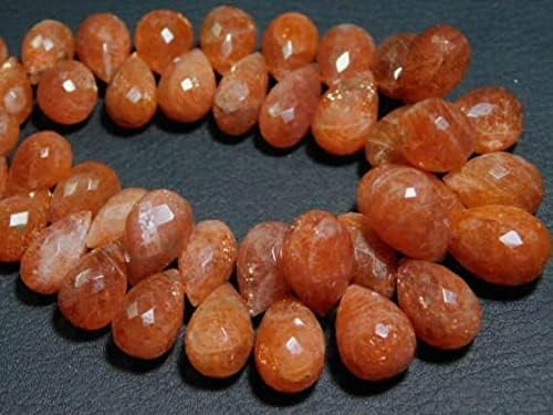 332 Carat-AA-Large Sunstone Faceted Tear Drops- 8
