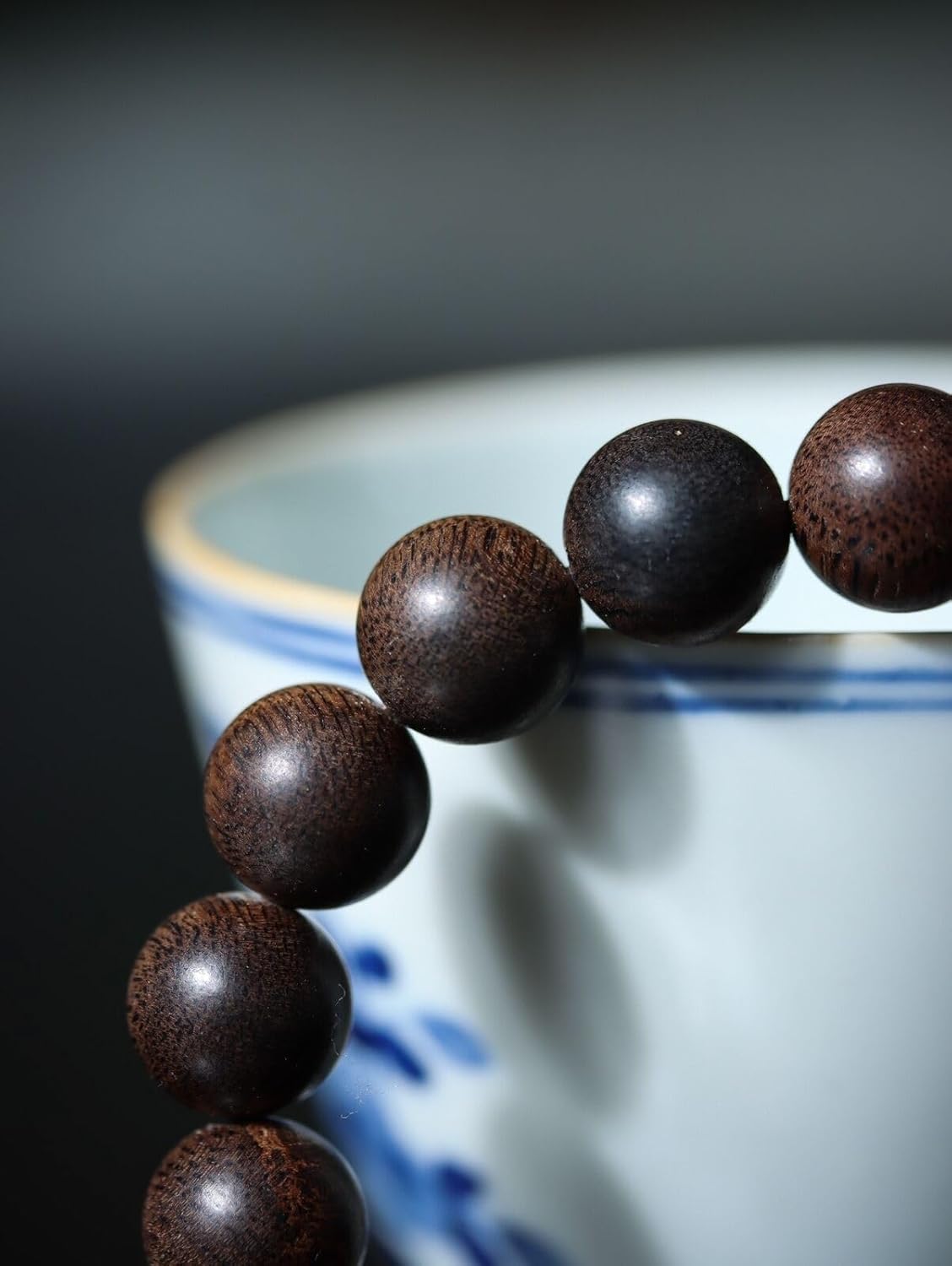 Agarwood Natural Brunei Old Material Agarwood 10mm Round Beads Buddha Beads Rosary Beads