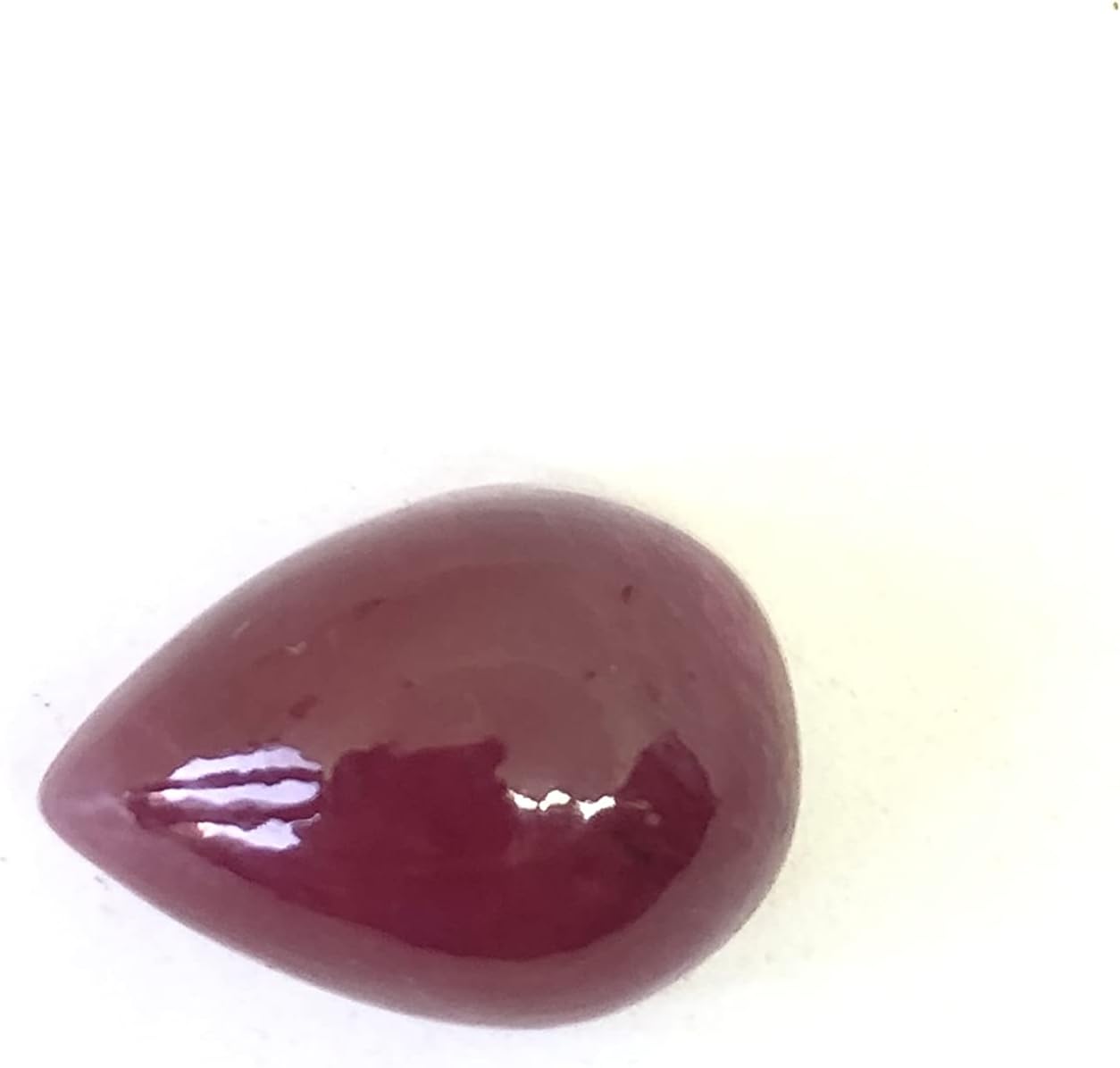 25.35 Ct Deep Red Ruby Pear Shape Cabochon Size 18x13 mm Attractive Unique Quality Most Popular Loose Gemstone Best For Making Jewelry Pendant/Ring